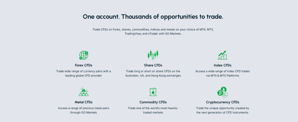 opportunities to trade