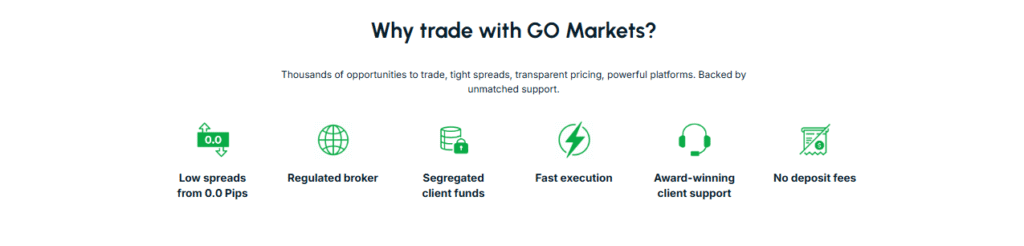 Why trade with GO Markets?