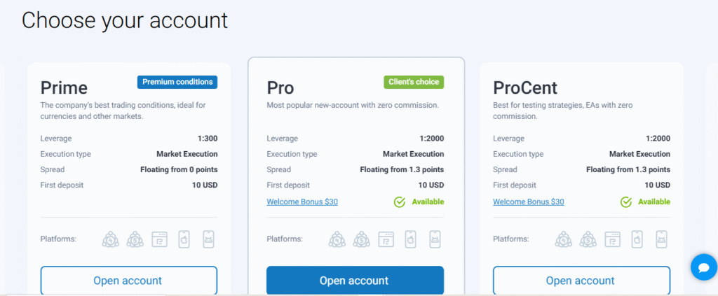 account type